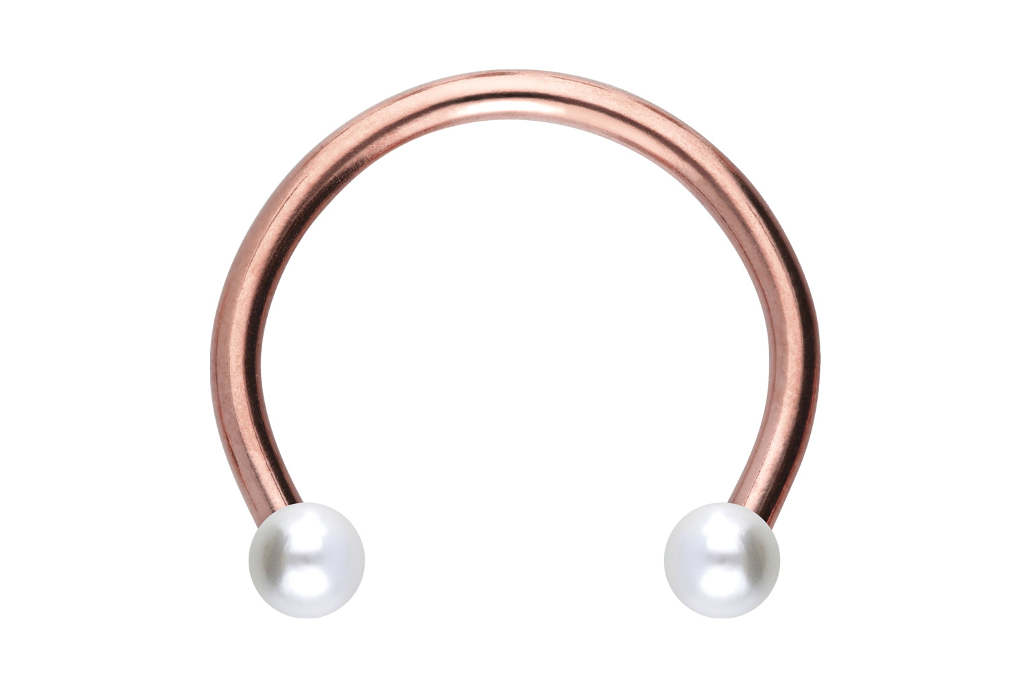 Chirurgenstahl Hufeisenring Piercing SYNTHETISCHE PERLEN